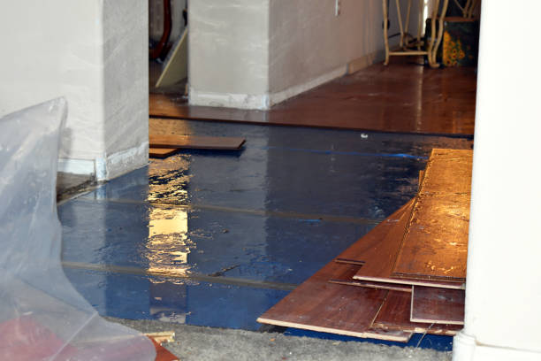 Professional Sewage Cleanup technician working in Smithville, TX